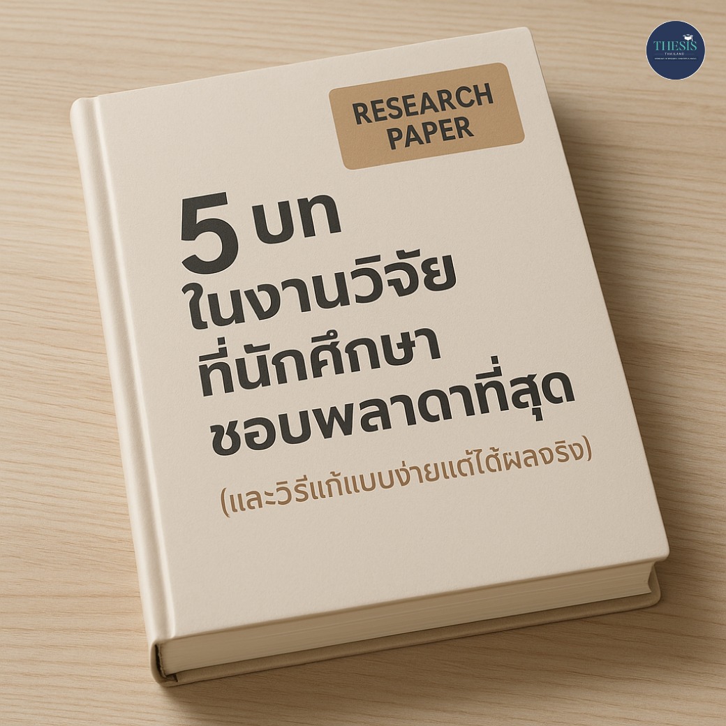 5 บทในงานวิจัยที่นักศึกษาชอบพลาดที่สุด (และวิธีแก้แบบง่ายแต่ได้ผลจริง)